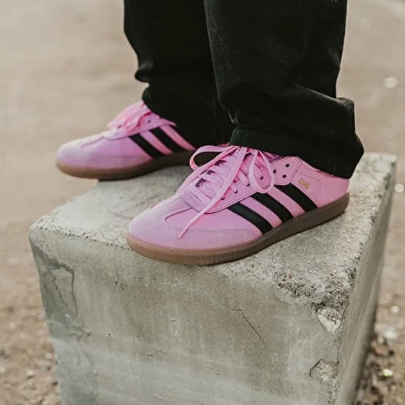 Adidas Pink Samba Messi Indoor Soccer Shoes - Picture 2 of 4